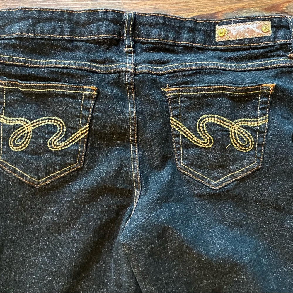 Y2K Southpole Women’s Dark Wash Bootcut Jeans Size 11 Low Rise Streetwear Denim - Picture 15 of 15
